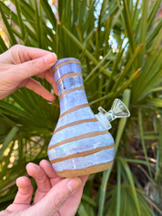 Ceramic Bong - Purple Twist by Robinina