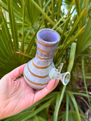 Ceramic Bong - Purple Twist by Robinina