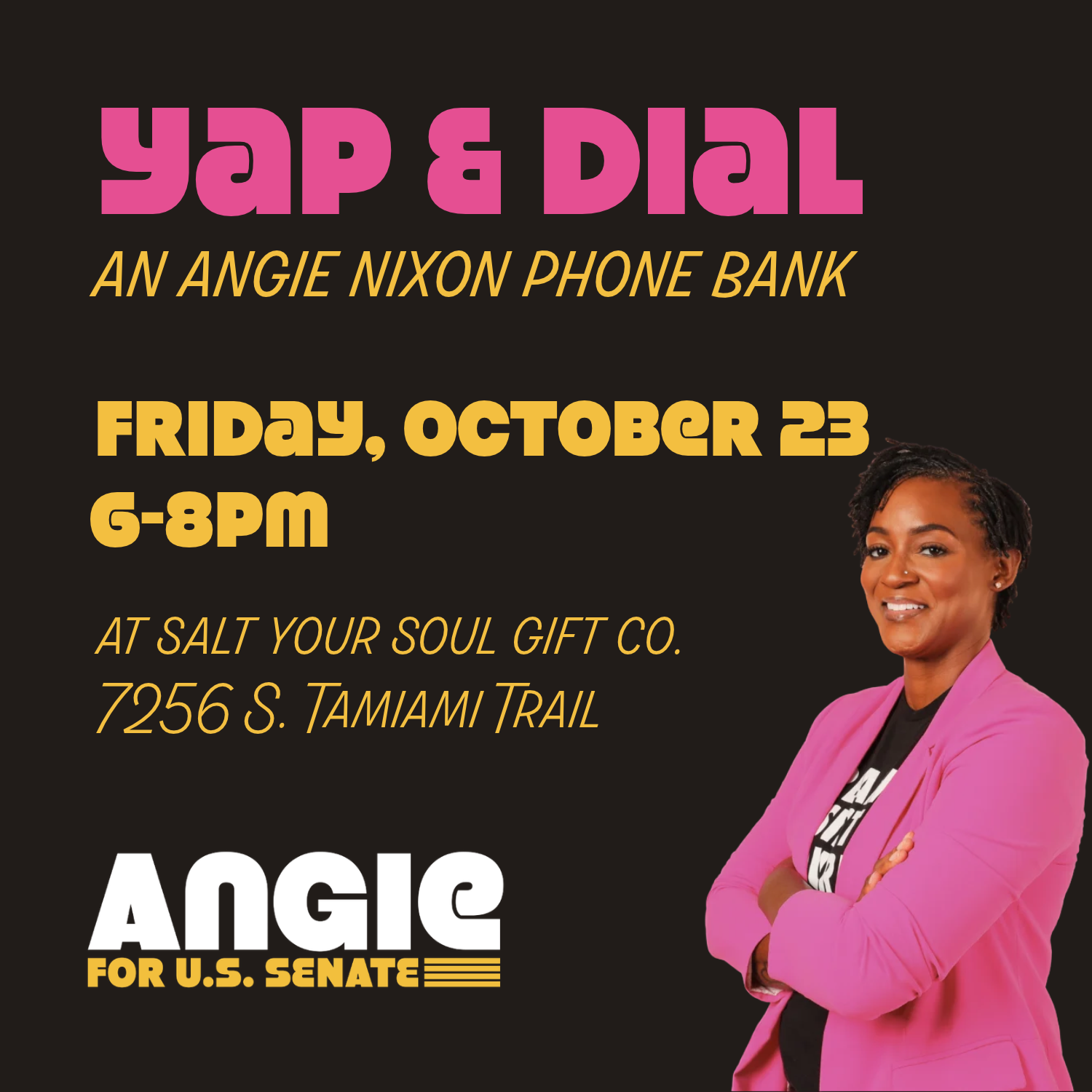 Yap & Dial: An Angie Nixon Phone Bank