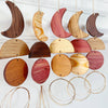 Modern Moon Wood Airplant Holder