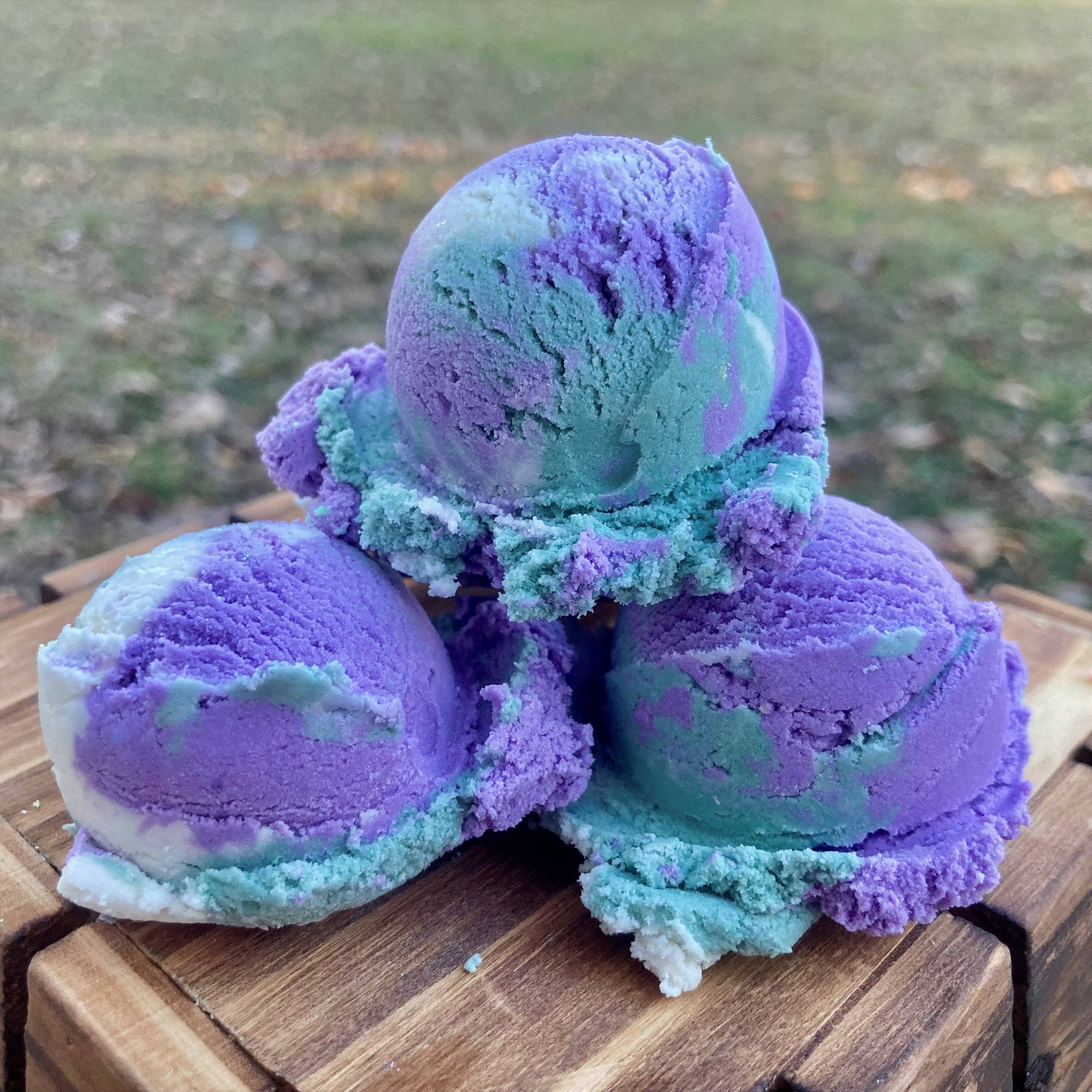 Lavender Mint Ice Cream Scoop Solid Bubble Bath