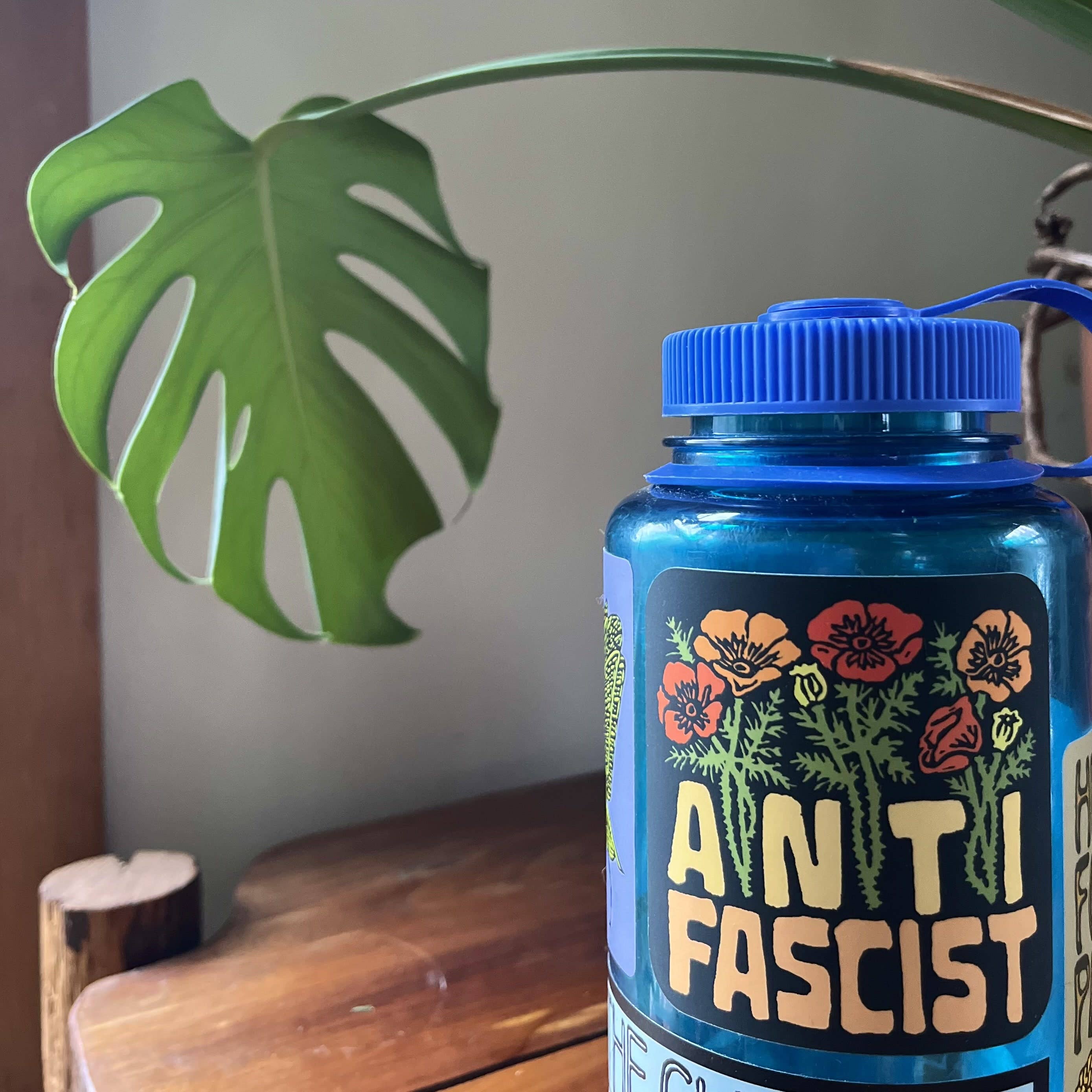 Anti Fascist Flower Sticker