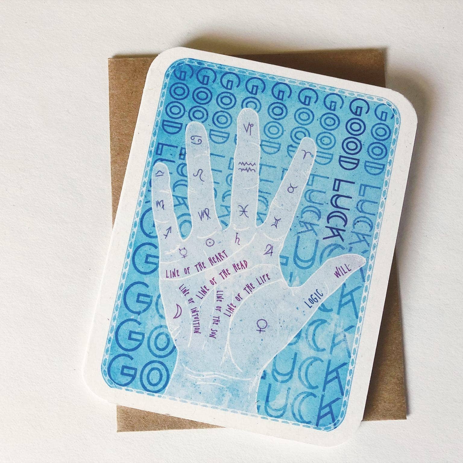 Good Luck Palmistry Card
