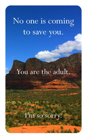 Disappointing Affirmations Deck – 52 Realistic Affirmation Cards