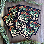 Anti Fascist Flower Sticker