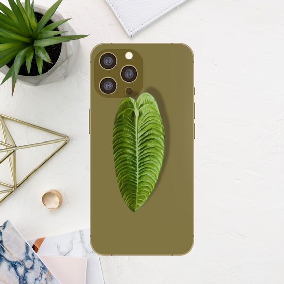 Anthurium Veitchii King Plant Leaf Phone Grip