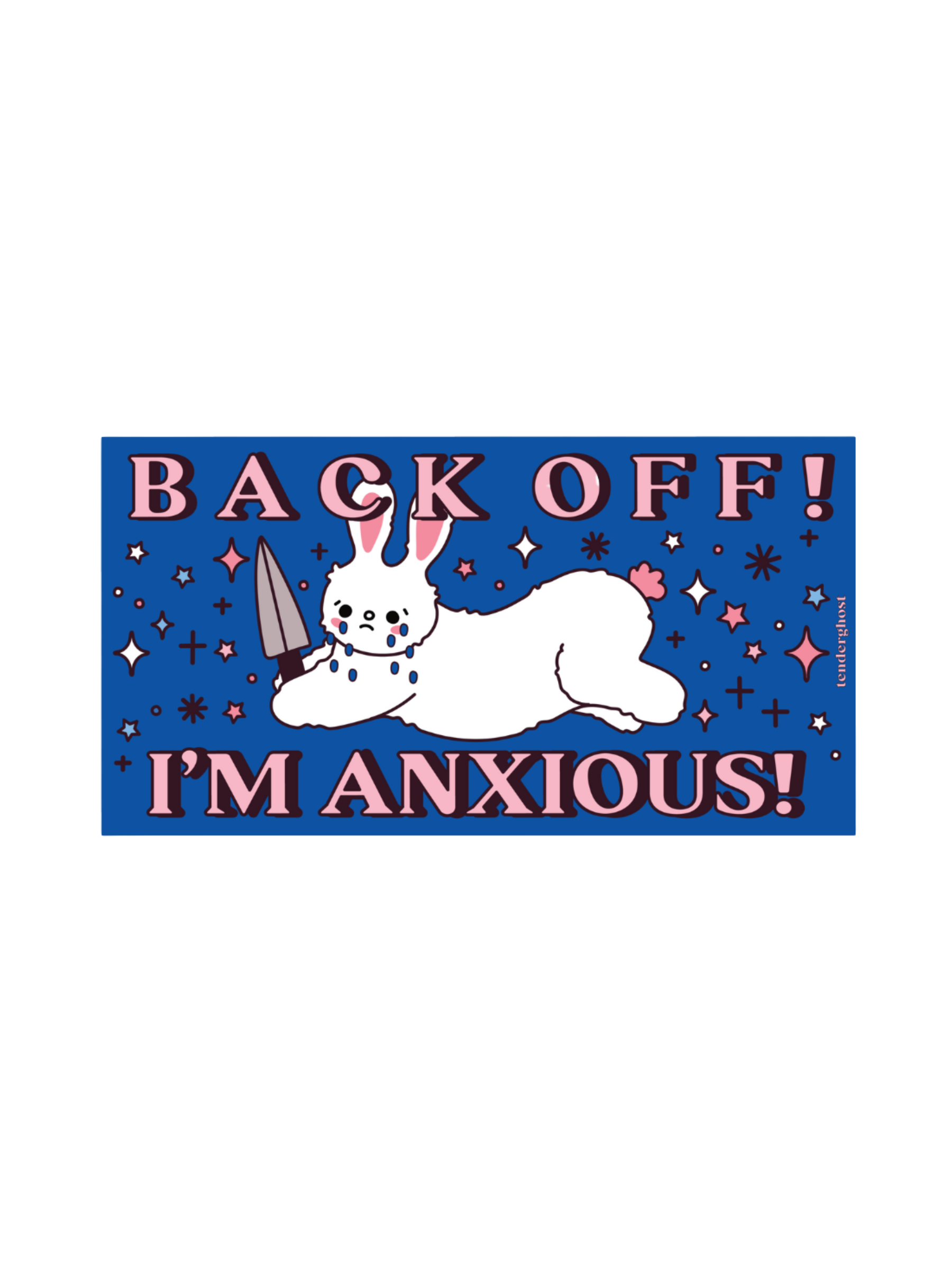 Back Off! I’m Anxious! Car Magnet