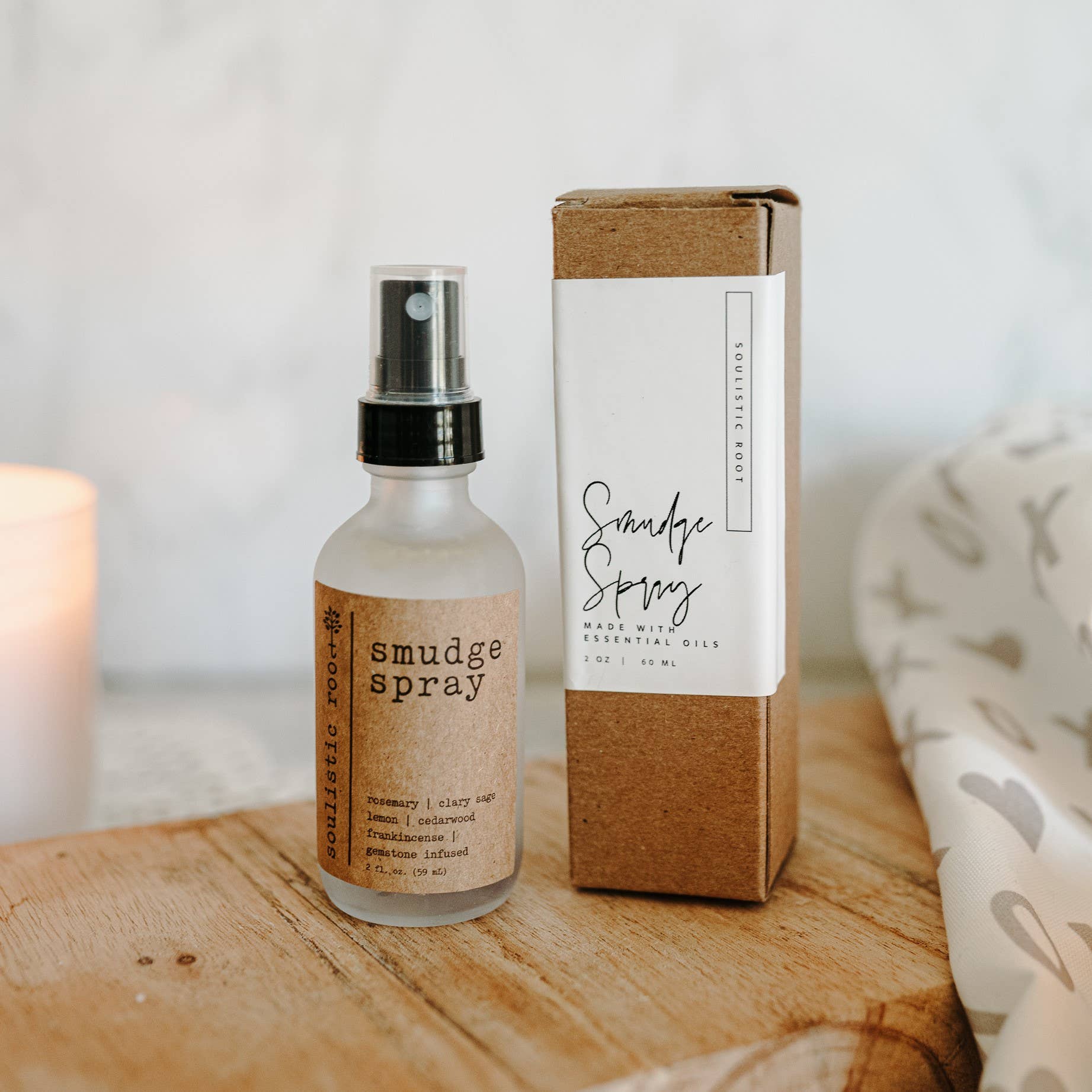 Smudge Spray with Amethyst