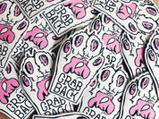 Grab Back Cat Paw Vinyl Sticker