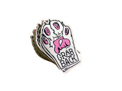 Grab Back Cat Paw Vinyl Sticker