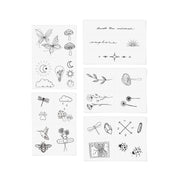 Explorer Hand-Drawn Temporary Tattoo Pack