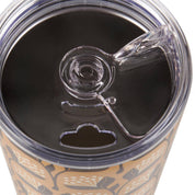 Hipster Puffs Retro Floral 20 oz Insulated Coffee Tumbler