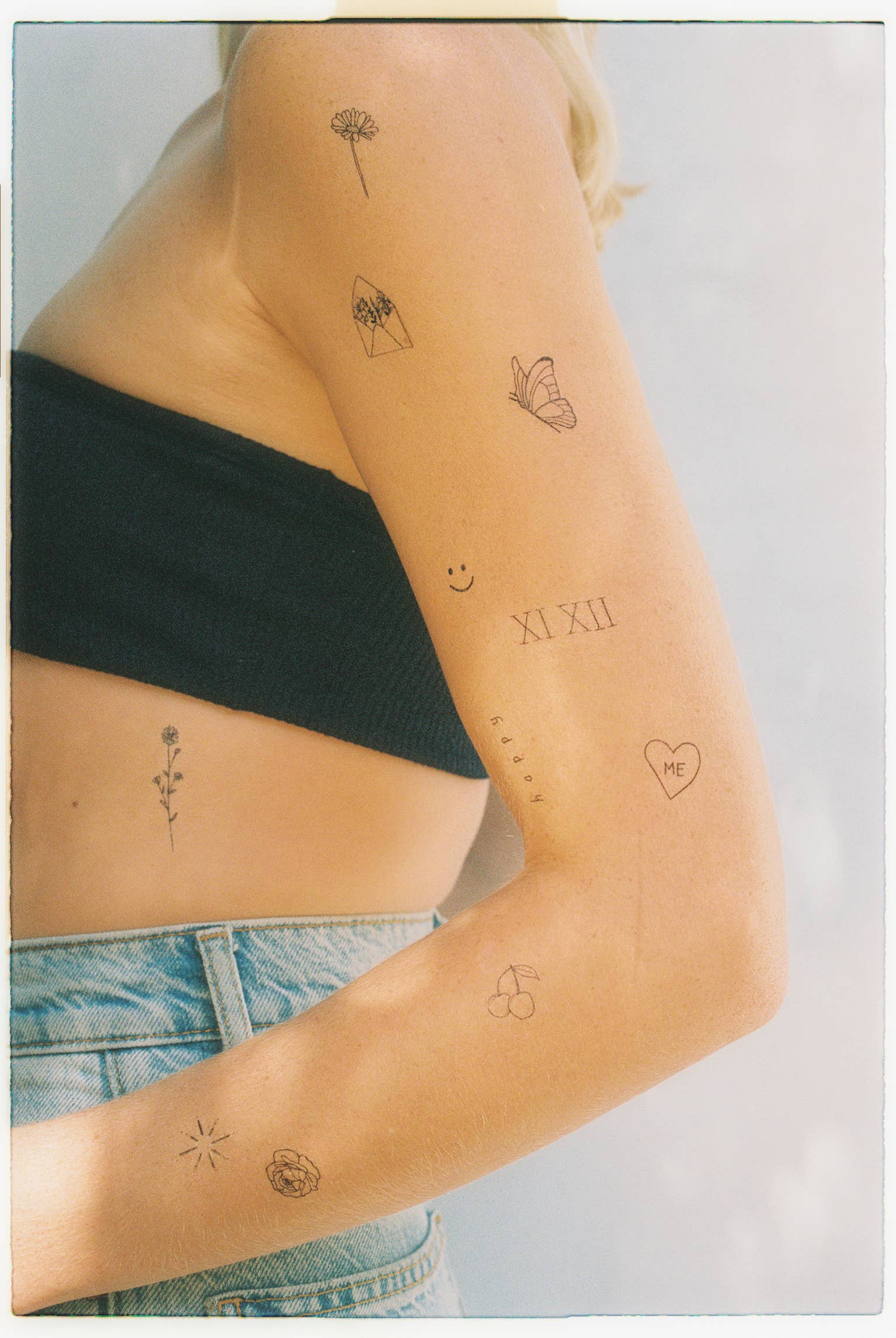 Feel Good Hand-Drawn Temporary Tattoo Pack