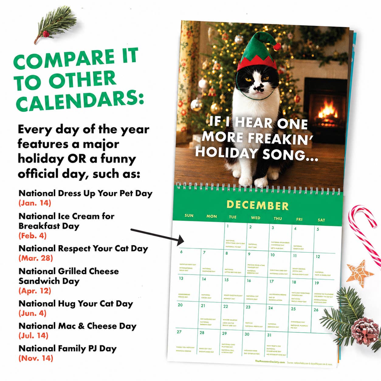 2027 Pissed-Off Cats Wall Calendar
