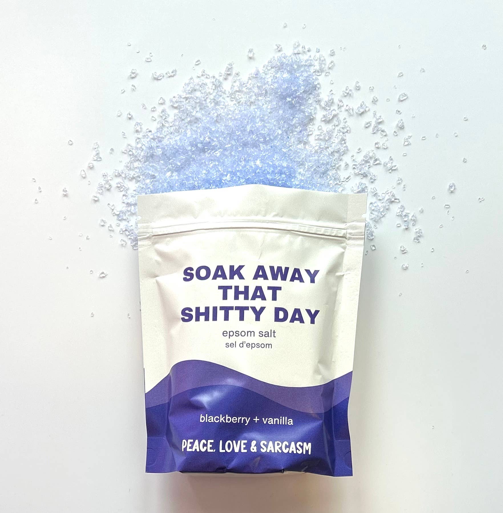 Soak Away That Shitty Day | Blackberry + Vanilla Epsom Salt Bath Soak