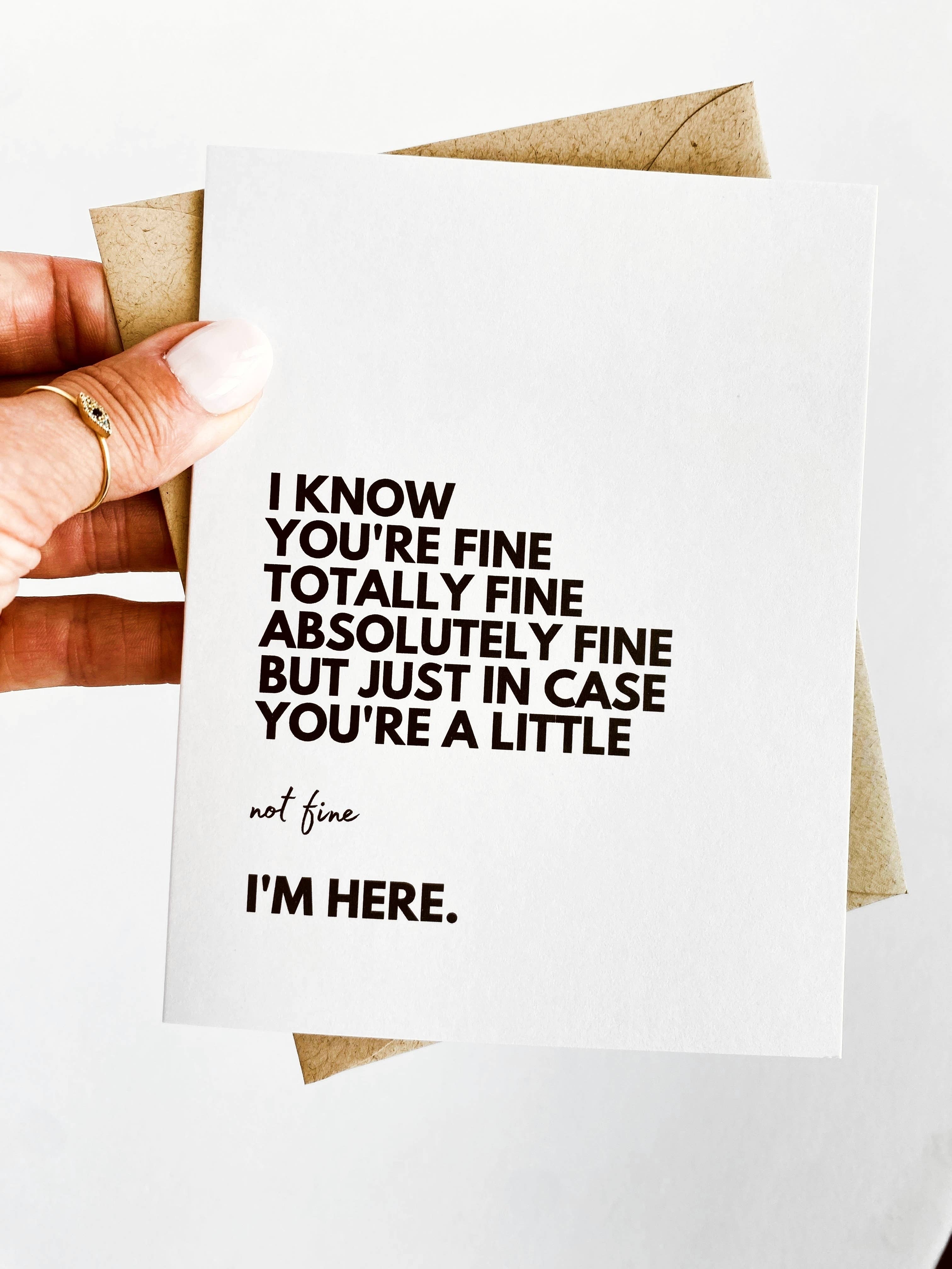 I'm Here for You Support & Encouragement Card