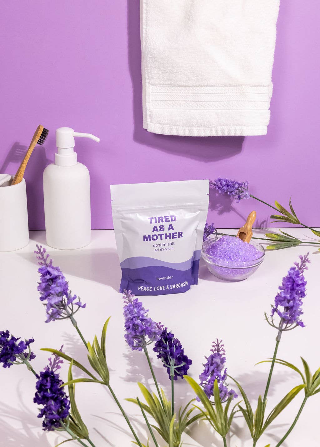 Tired as a Mother | Lavender Epsom Salt Bath Soak