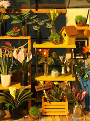 Book Nook DIY Miniature Kit – Cozy Greenhouse Retreat