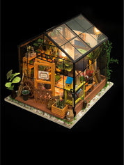 Book Nook DIY Miniature Kit – Cozy Greenhouse Retreat