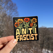 Anti Fascist Flower Sticker