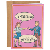 The Restraining Order Says 50 Feet 70's Vintage Card