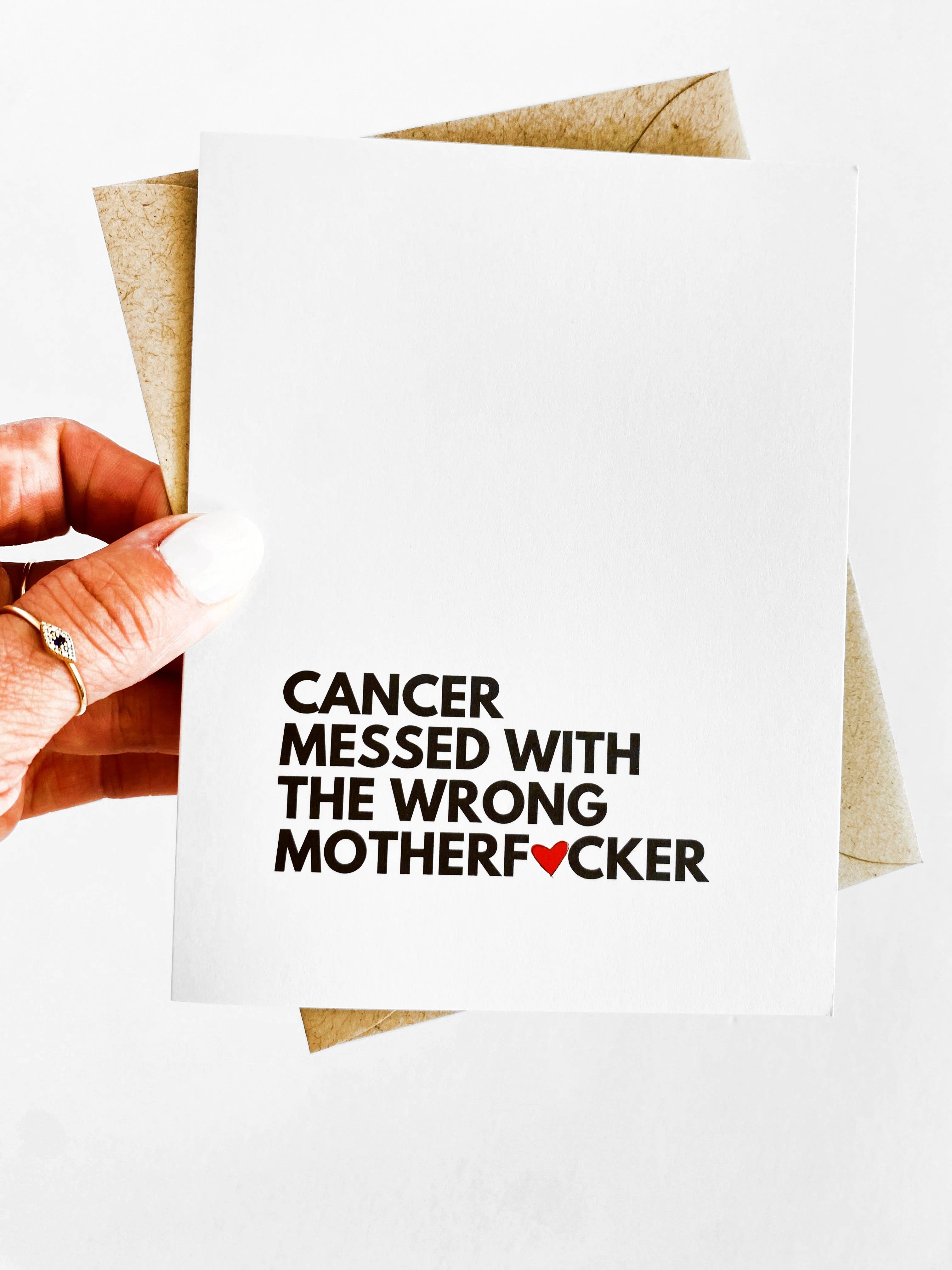 Cancer Messed With the Wrong Motherf*cker Support Card