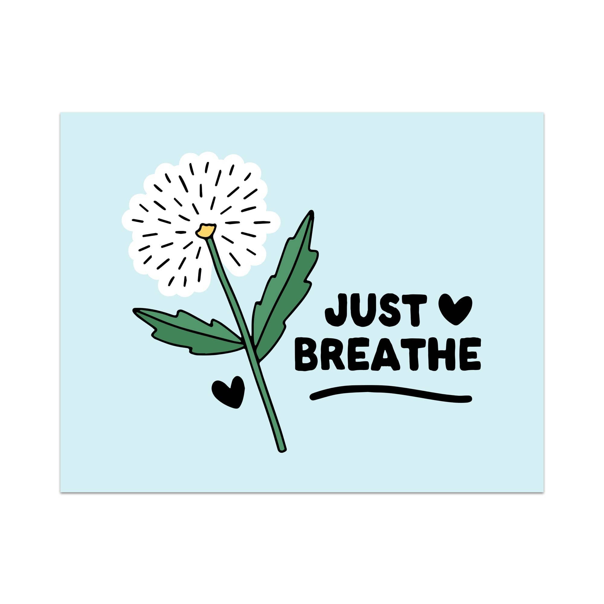 Just Breathe Framed Art Print