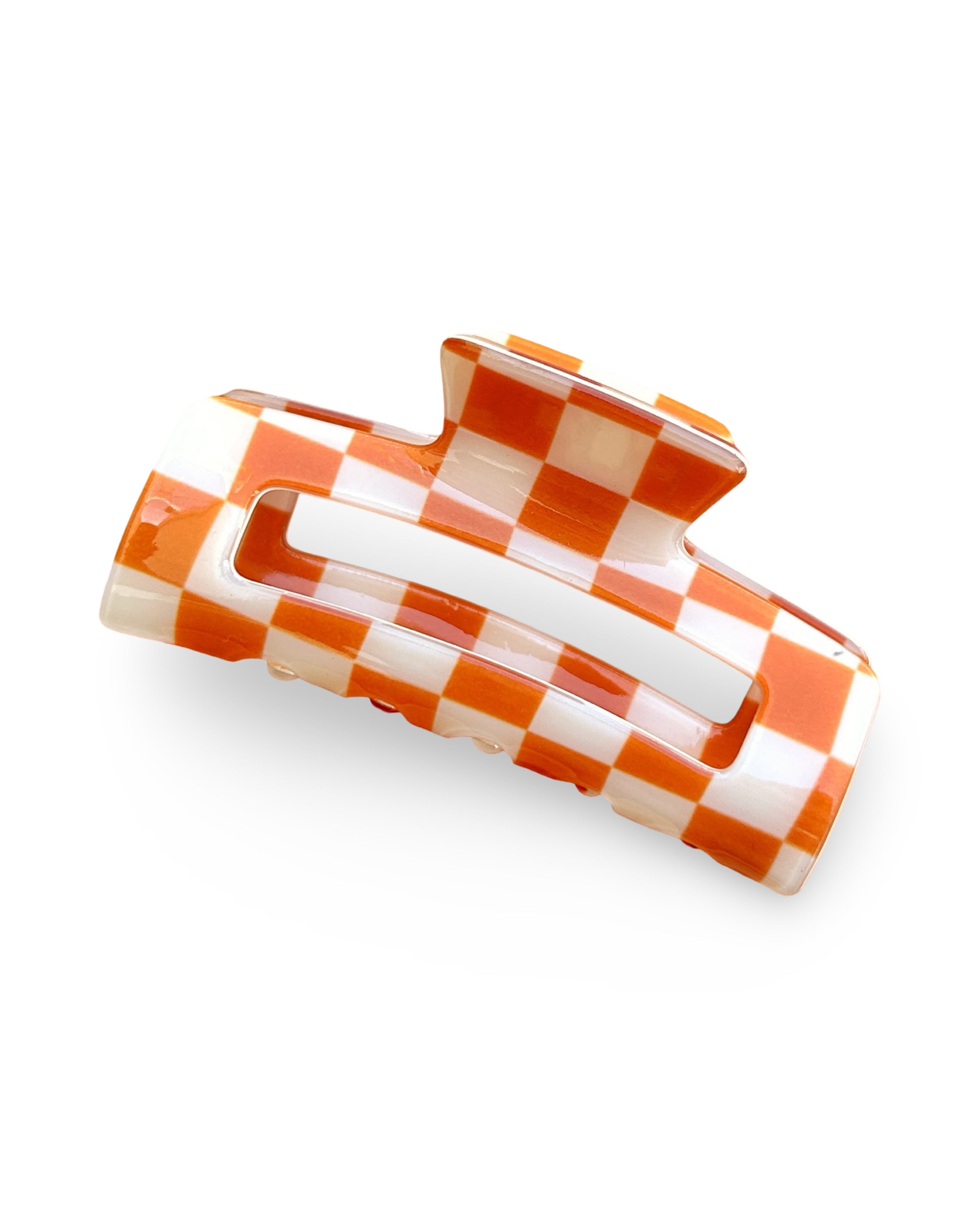 Checkered Hair Claw Clip