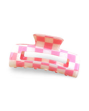 Checkered Hair Claw Clip