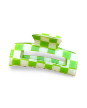 Checkered Hair Claw Clip