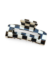 Checkered Hair Claw Clip