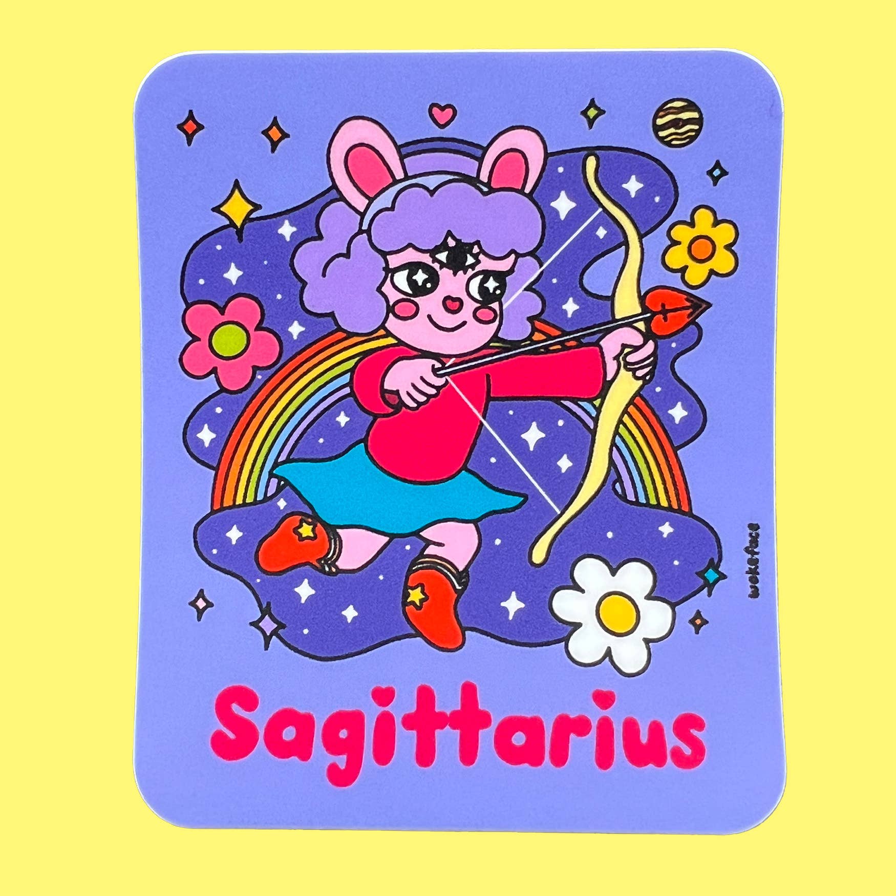 Wokeface Sagittarius Zodiac Vinyl Sticker