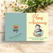 Happy Anniversary Shit Show Cat Card