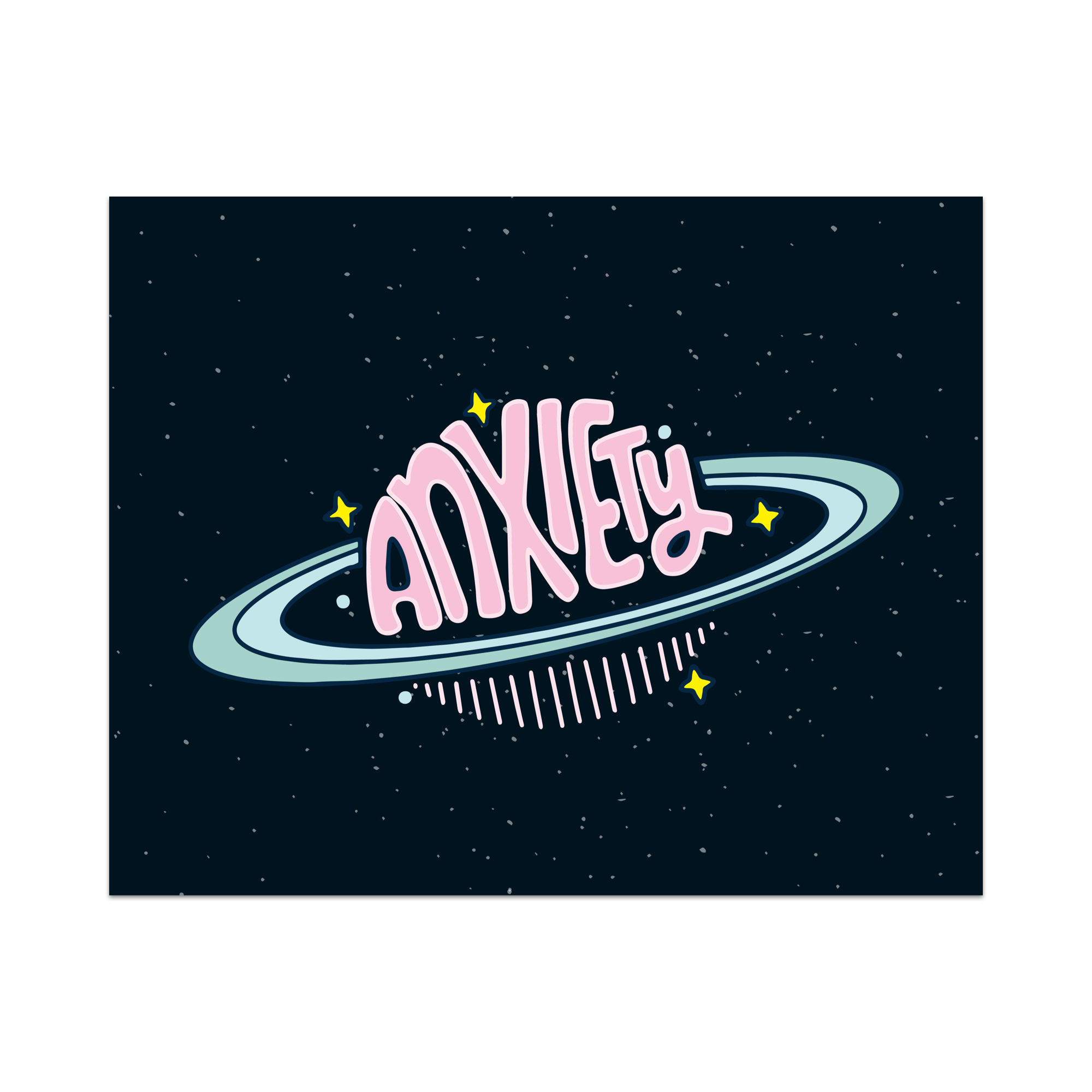 Anxiety The Size Of A Planet Framed Art Print