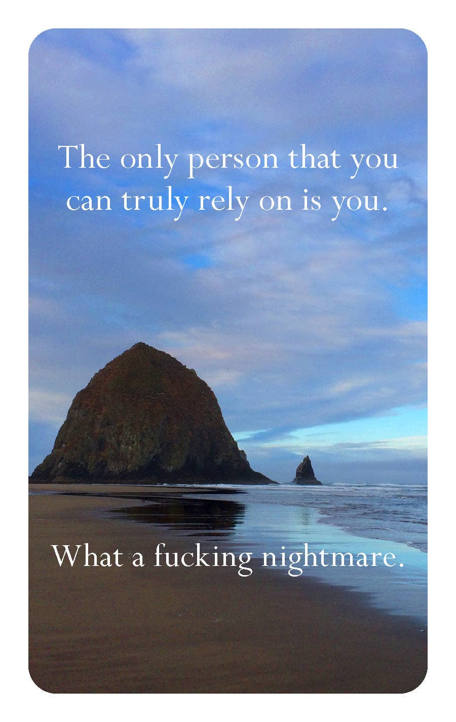 Disappointing Affirmations Deck – 52 Realistic Affirmation Cards