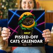 2027 Pissed-Off Cats Wall Calendar