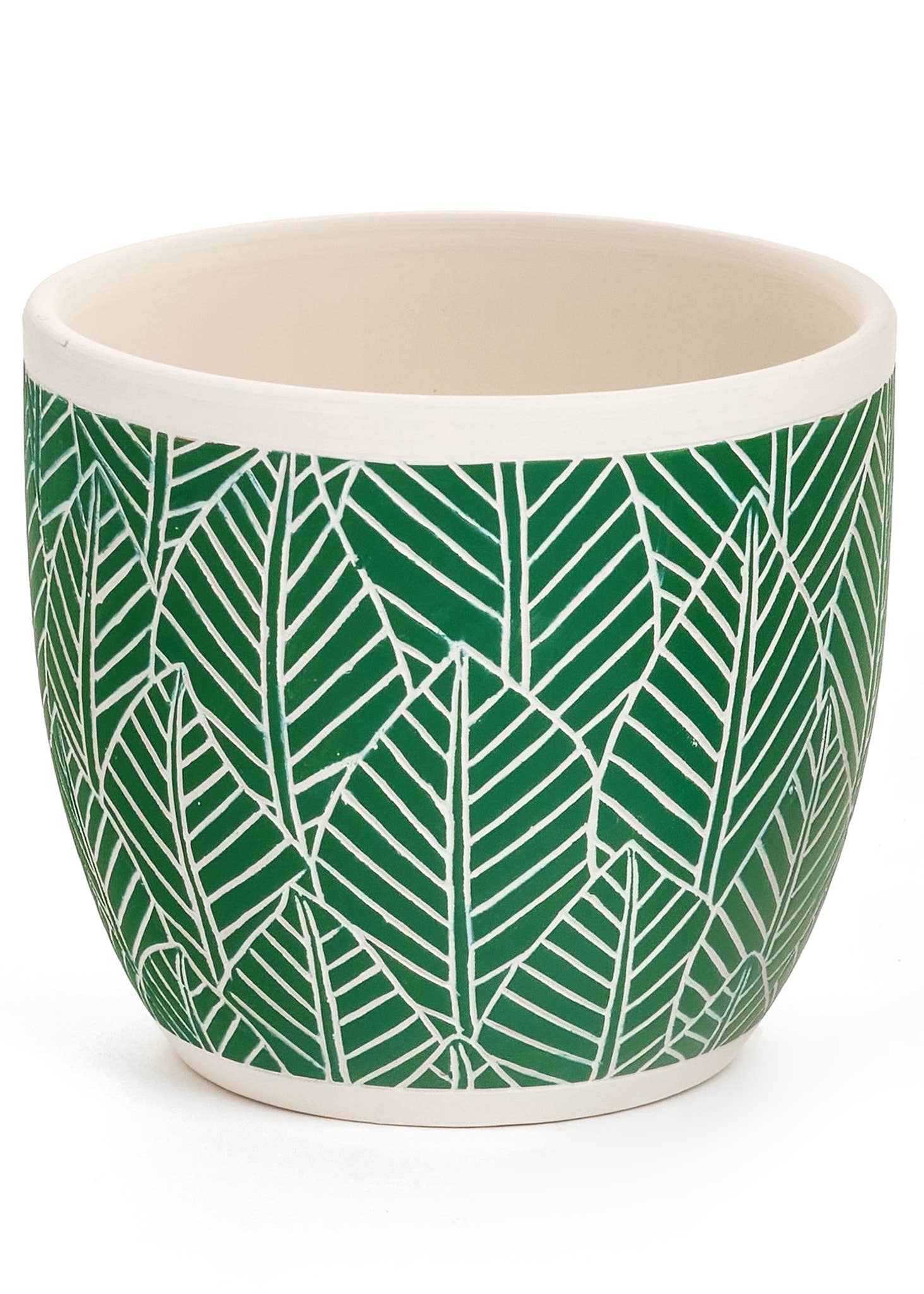 Terra Green Ceramic Pot Cover