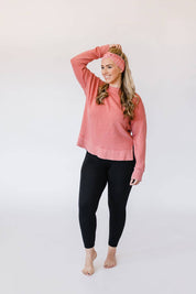 Lilac Market Headband: Coral in the Lines (Non-Slip, Ultra-Soft, 3-in-1 Twist Style)