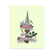 A Womans Place is in the Revolution Framed Art Print