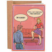 I Got Something You Can Eat 70's Vintage Dark Humor Card