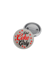 Diet Coke Girly Button
