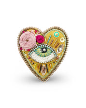 Celestial Eye Heart Brooch/Necklace – Frida Edition