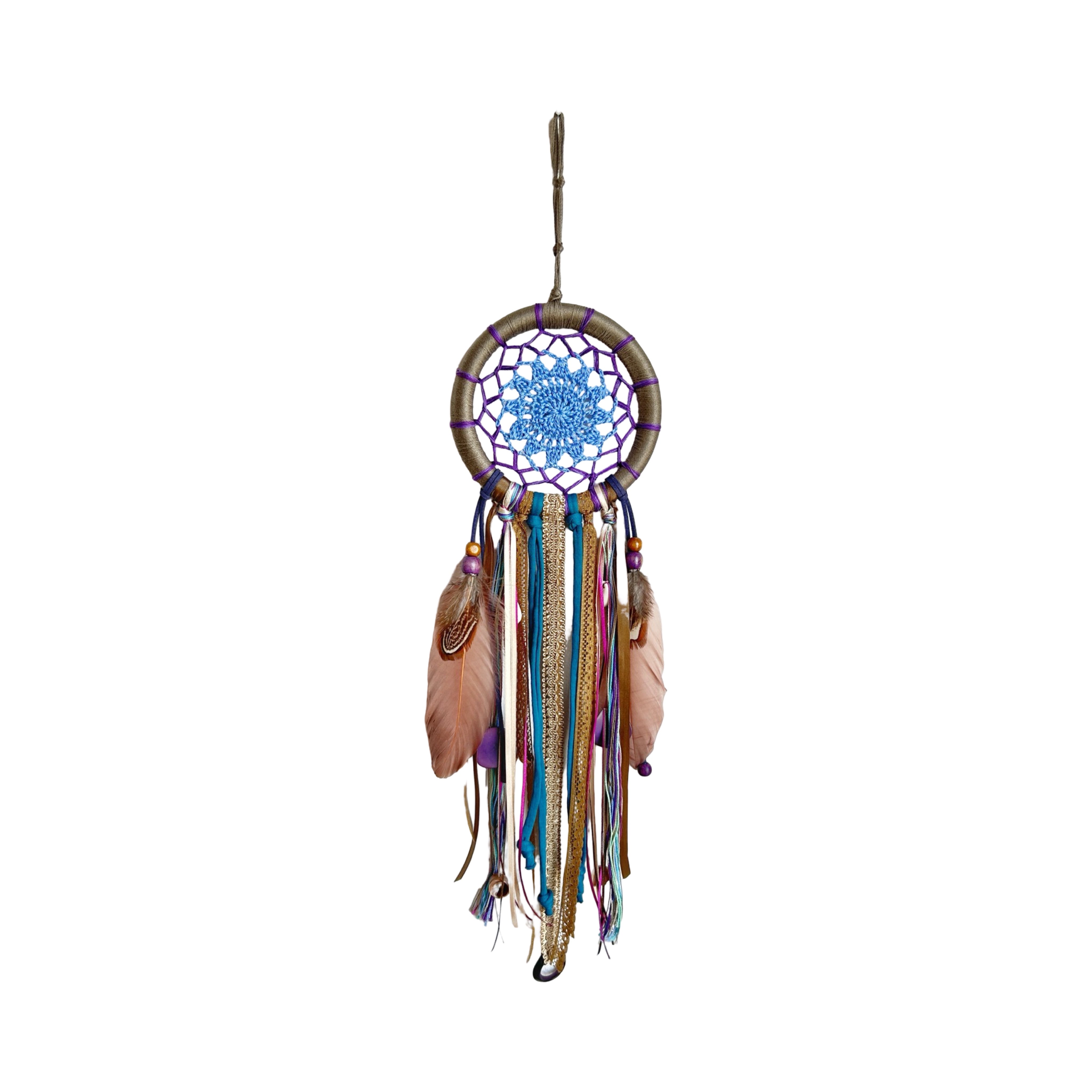 Hand-Crocheted Dreamcatcher – 5" (various colors)