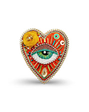 Celestial Eye Heart Brooch/Necklace – Frida Edition