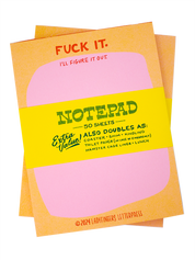 Fuck it. I'll Figure it Out Risograph Notepad
