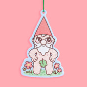Naked Gnome Woodland Funny Scented Car Air Freshener