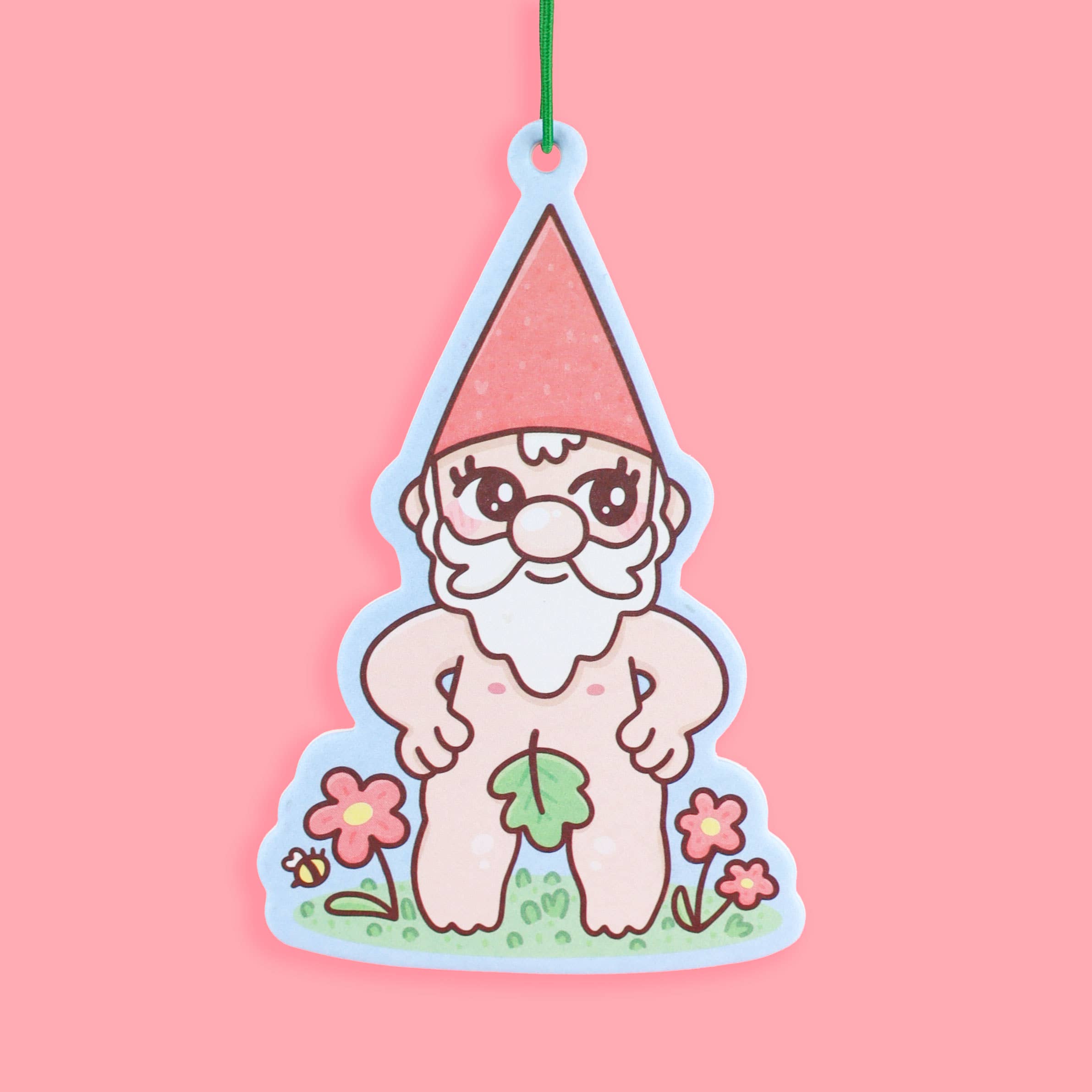 Naked Gnome Woodland Funny Scented Car Air Freshener