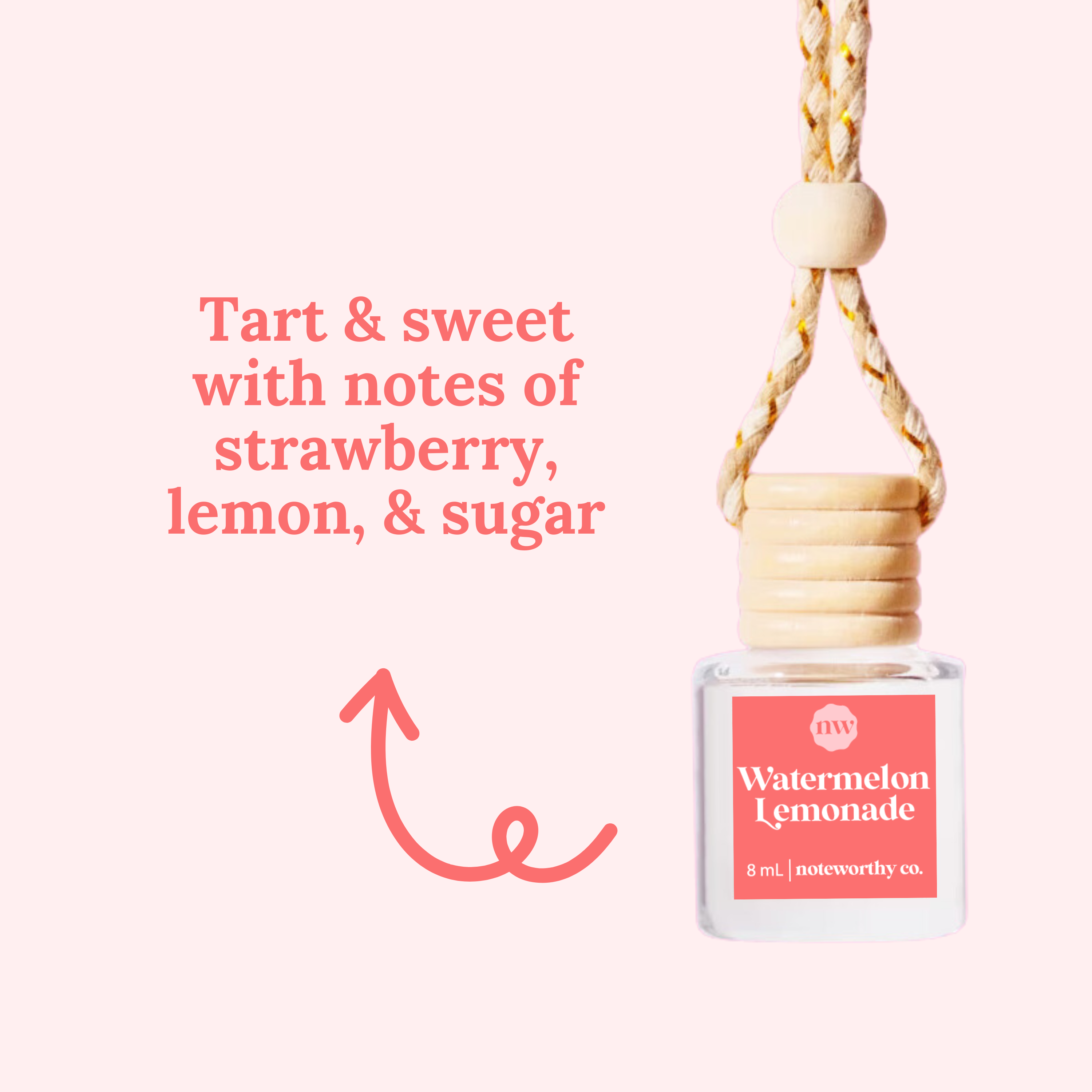Hanging Car Diffuser - Watermelon Lemonade