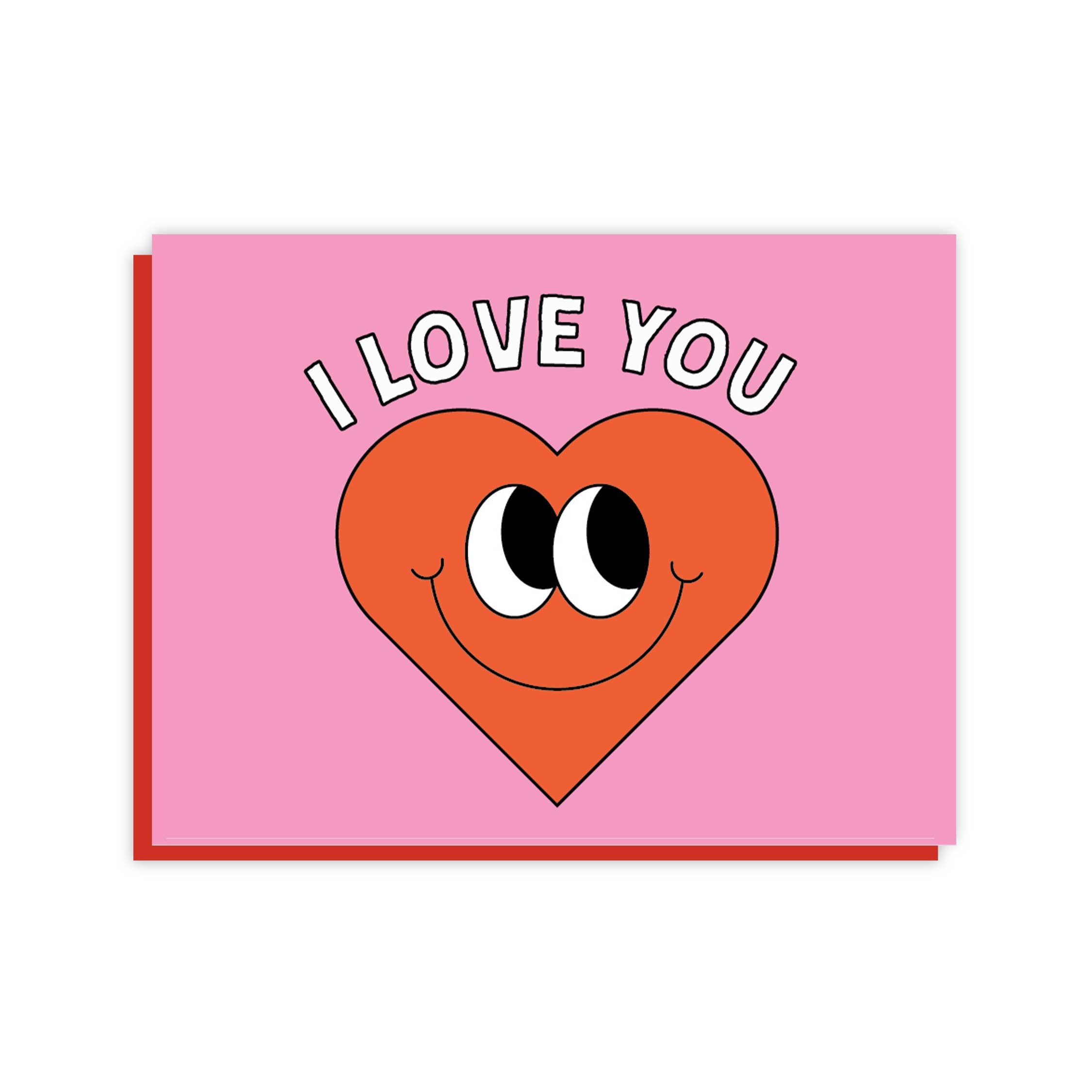 I Love You Smiley Heart Card