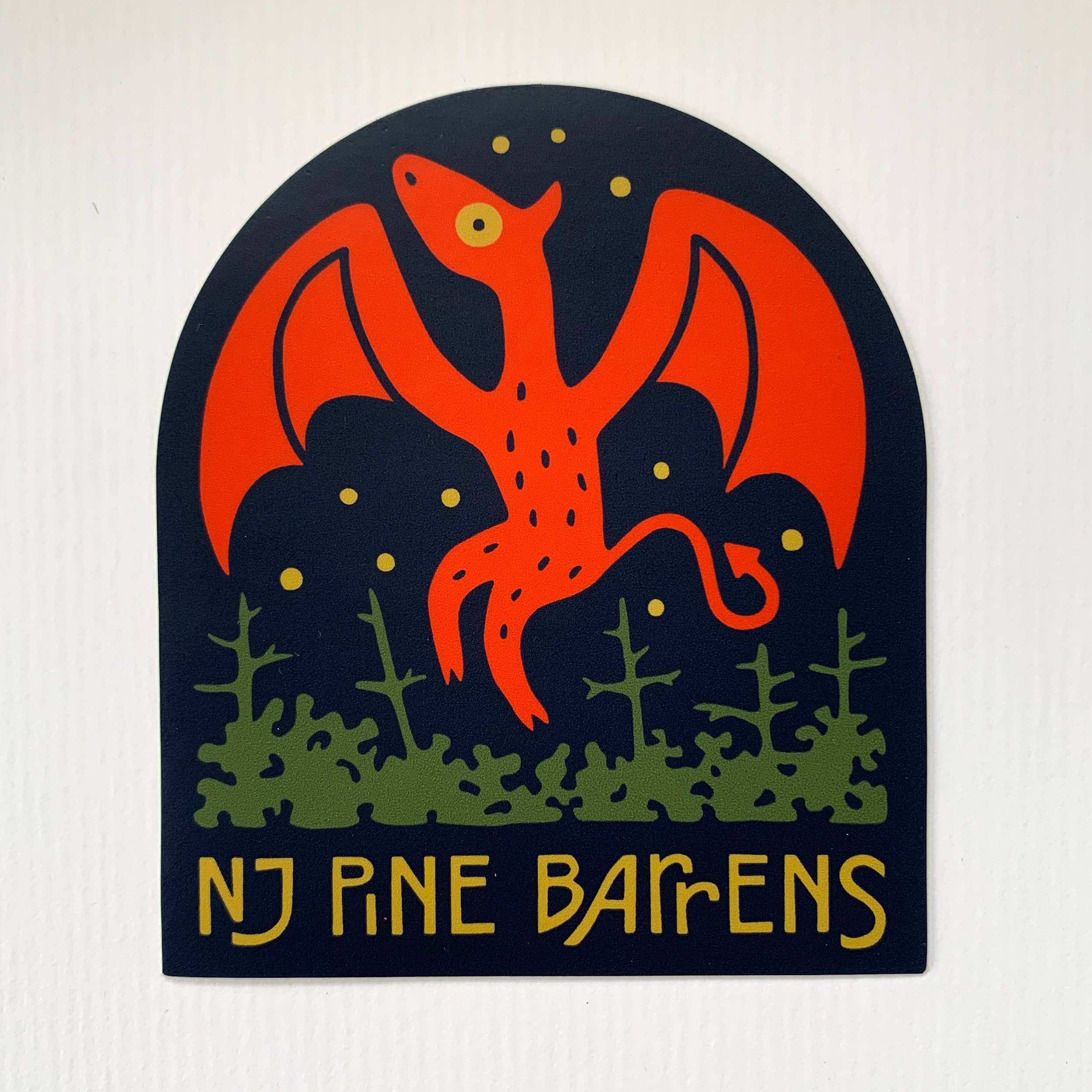 NJ Pine Barrens Jersey Devil Vinyl Sticker